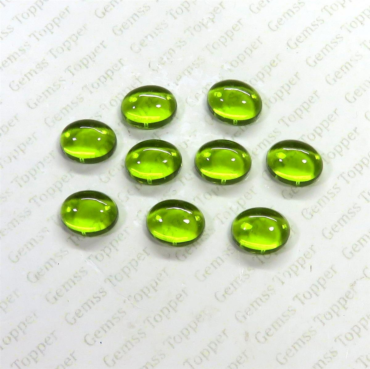 Peridot 6x8 mm Oval Cabochon